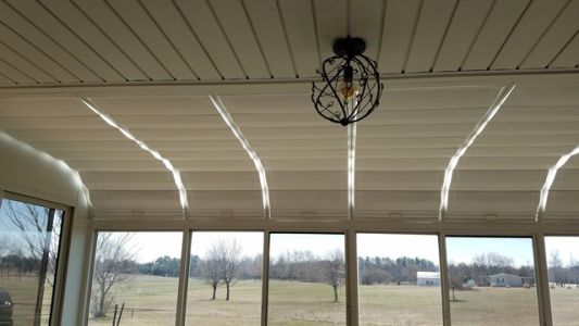 "Sunroom Shades & Window Treatments" #sunroomshades #sunroomwindowtreatment #sunroomfix #curvedsunroomrepair #curveglass